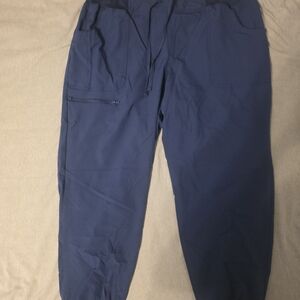 Womens  Navy Blue Scrub Pants